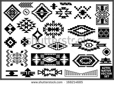 Aztec Navajo Native Design Elements Vector