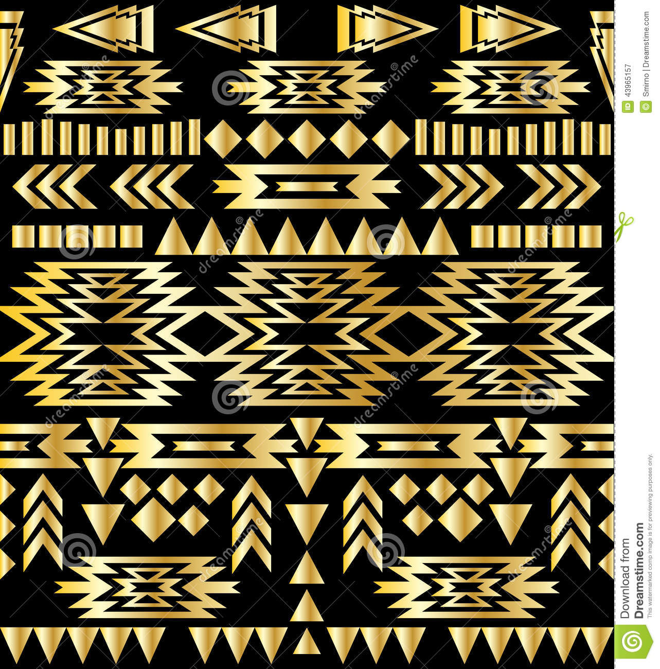 Aztec Pattern Art Deco