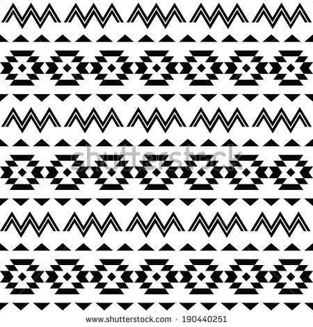 Aztec Tribal Pattern Clip Art