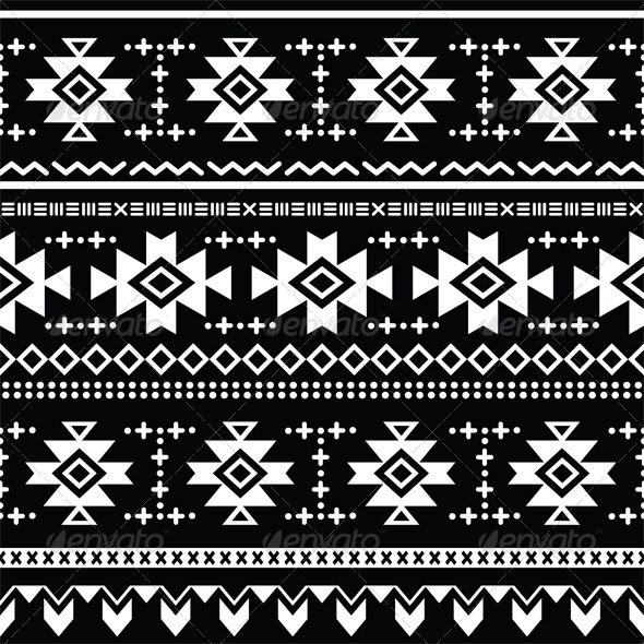 Aztec Tribal Pattern Vector
