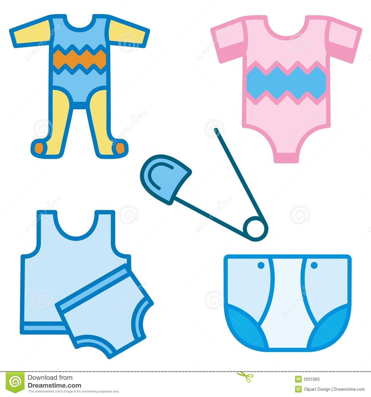 Baby Boy Clothes Clip Art