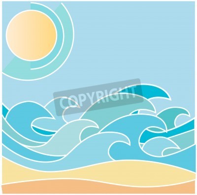 Beach Waves Clip Art