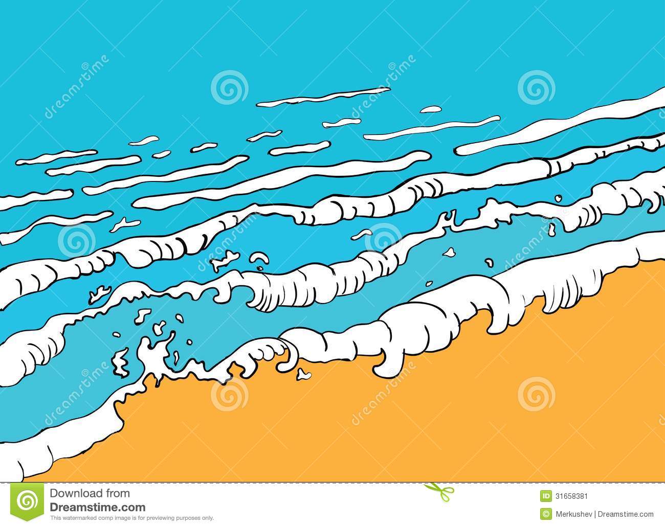 Beach Waves Vector