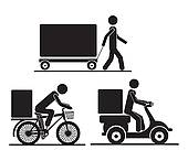 Bike Delivery Clip Art