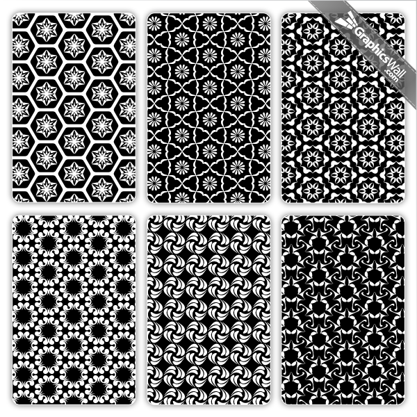 Black and White Graphic Design Patterns