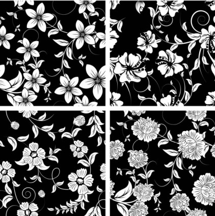 Black and White Vector Patterns