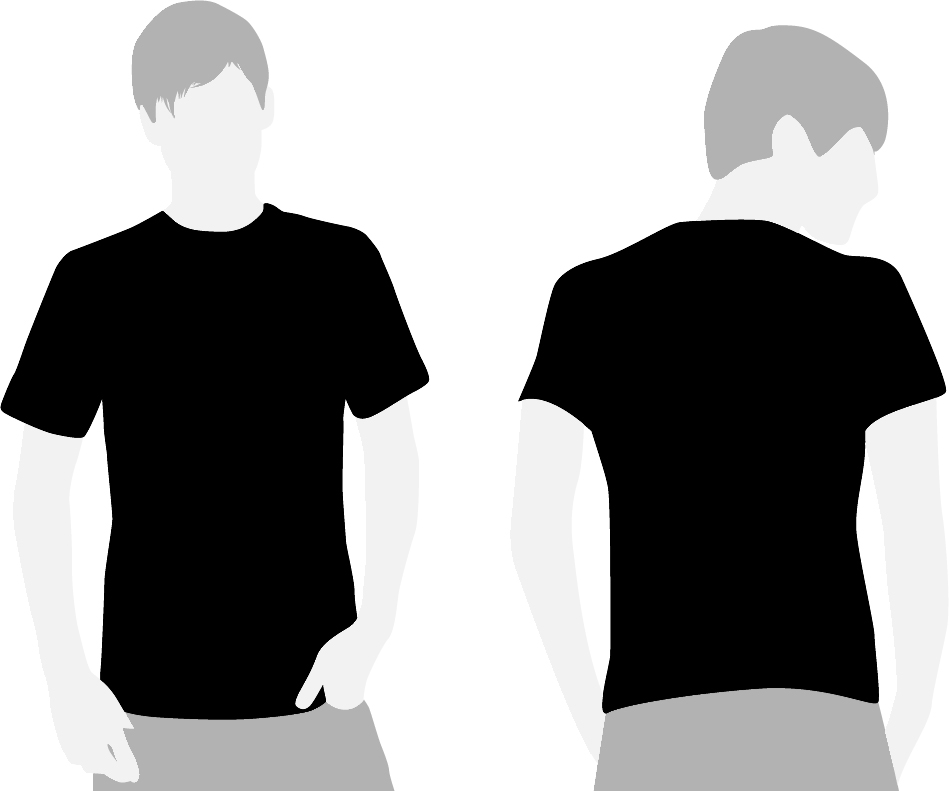 Black T-Shirt Template