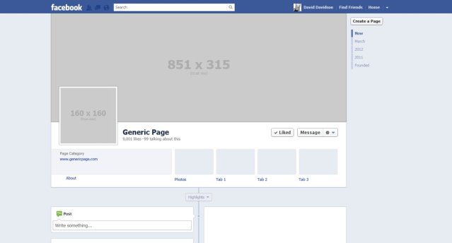 17 Facebook Profile Layout Psd Images Facebook Profile Page