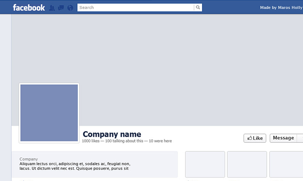 Blank Facebook Profile Template from www.newdesignfile.com