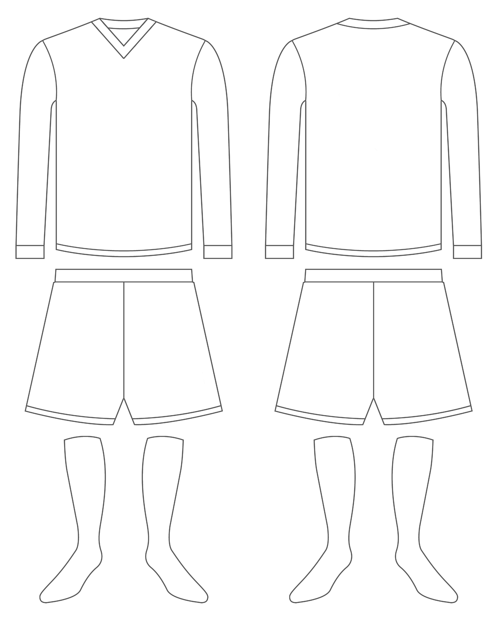 Blank Football Kit Template