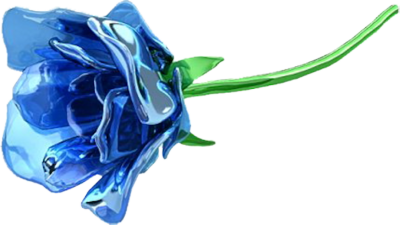 Blue Glass Flowers