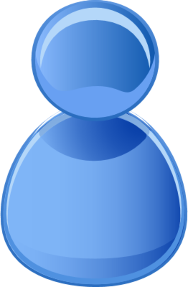 Blue People Icon Clip Art