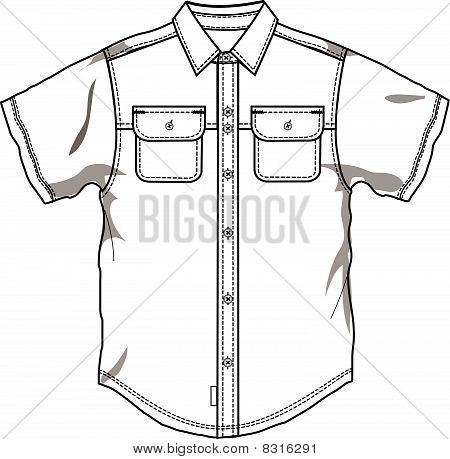 Button Up Shirt Drawing
