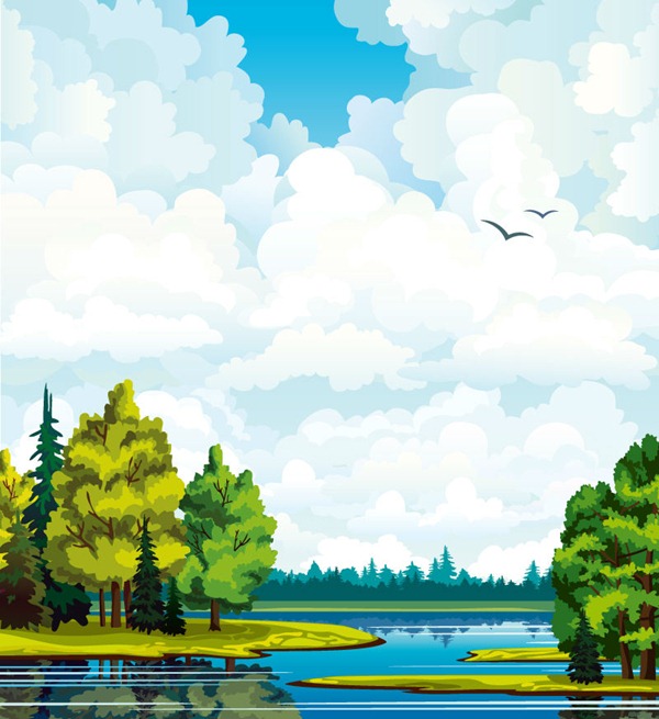 Cartoon Landscape Vector