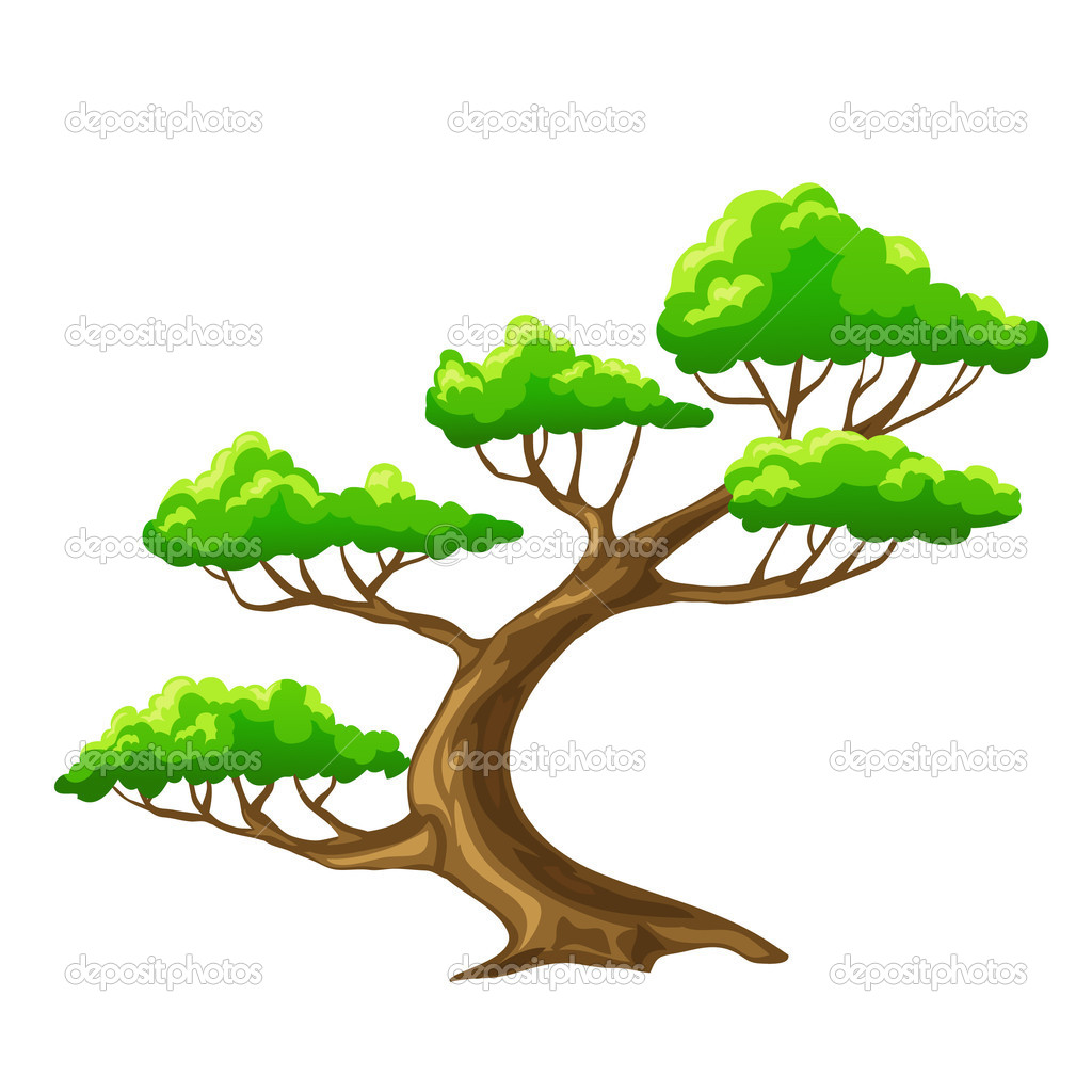 Cartoon Tree with Branches