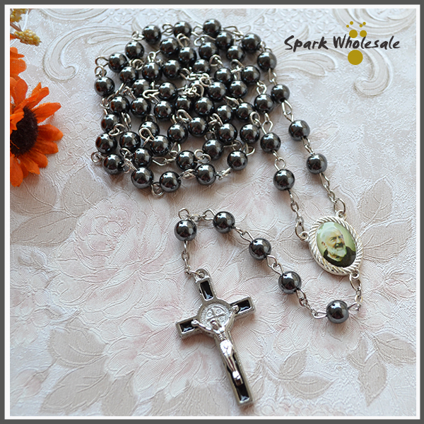 Catholic Rosary Hematite Beads