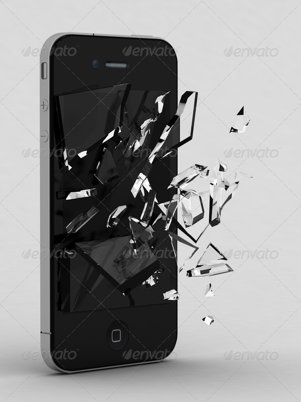 Cell Phone Broken Glass Cell Phone Broken Glass
