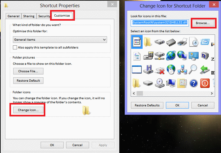Change Windows 8 Icons Change Windows 8 Icons