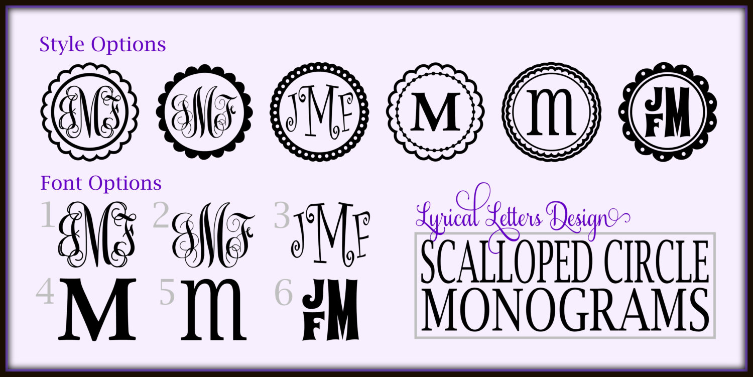 Circle Monogram Font Free Download
