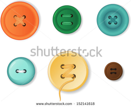 Clothing Buttons Vector