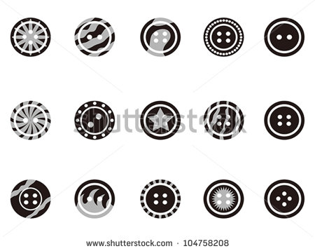 Clothing Buttons Vector