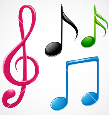 Colorful Music Notes Colorful Music Notes