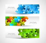 Colorful Puzzle Piece Header