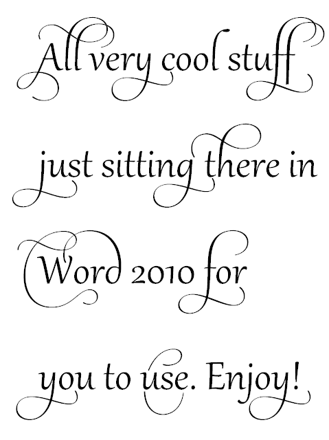 Cool Fonts On Microsoft Word