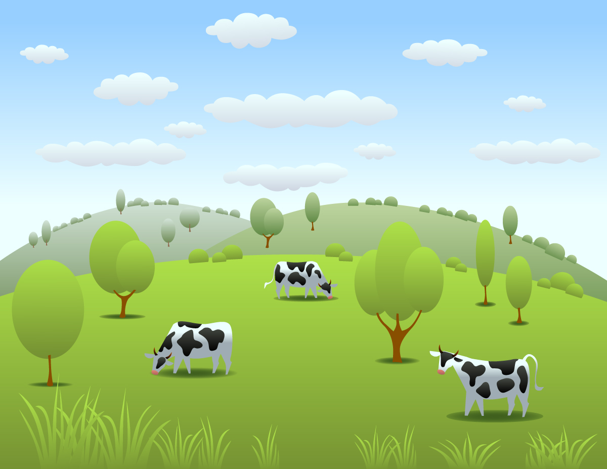 Cow Pasture Clip Art