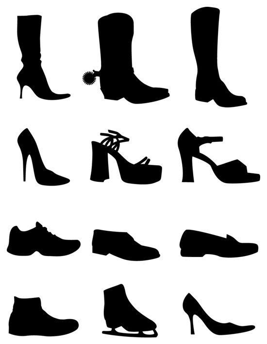 Cowboy Boot Silhouette Vector