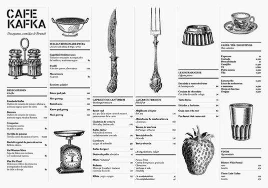 Creative Cafe Menu Design