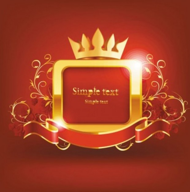 Crown Royal Red and Gold Background