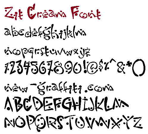 Decorative Font Styles Alphabet