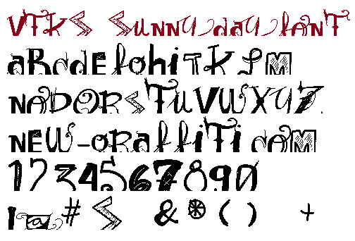 Decorative Letter Fonts Alphabet