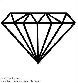 Diamond Outline Clip Art