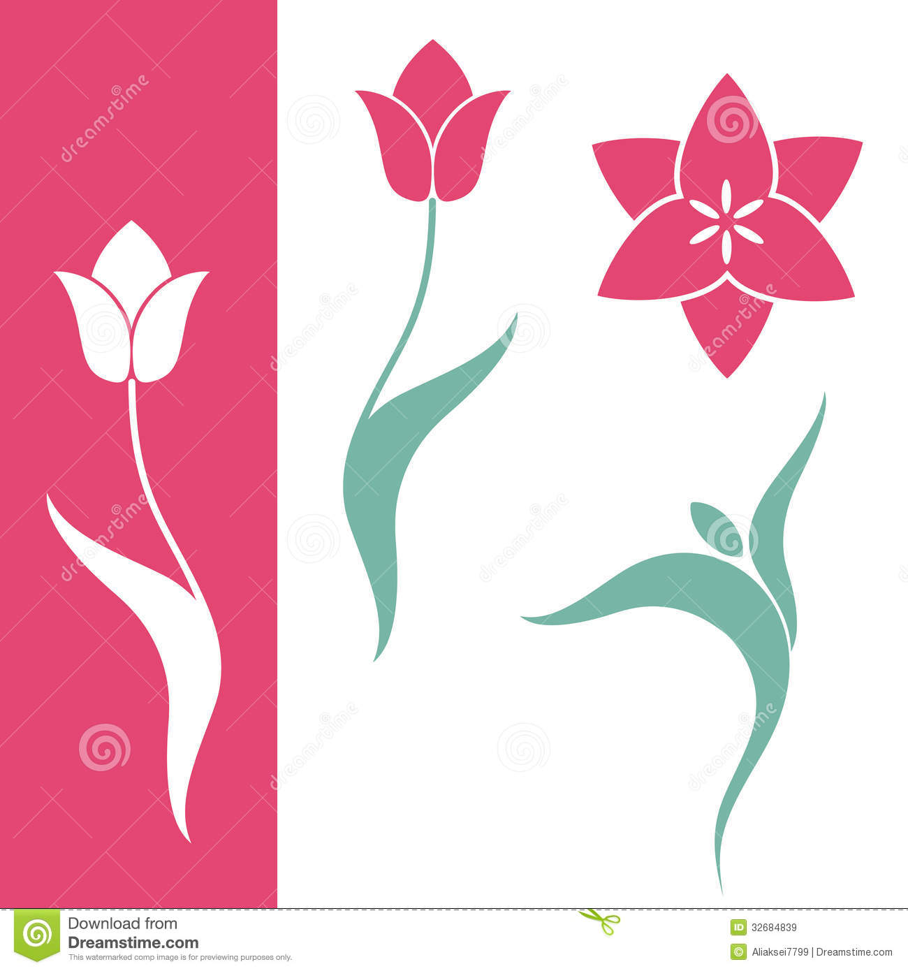 Download Free Vector Tulips