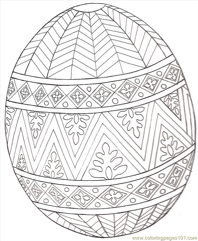 Easter Egg Design Patterns Coloring Pages