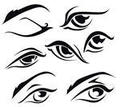 Eyelash and Eye Outline