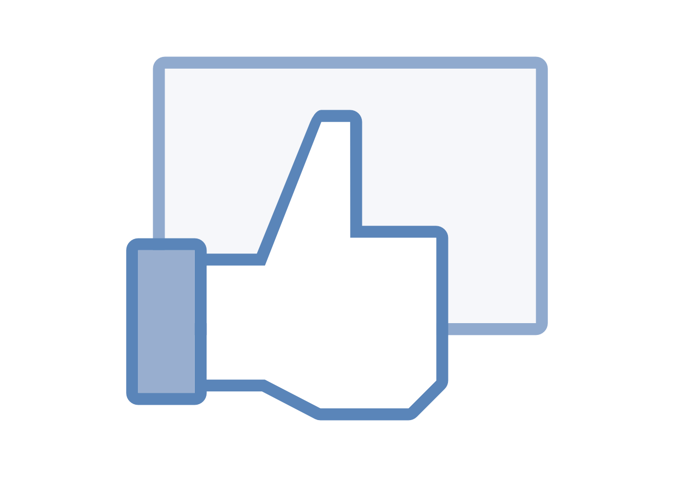 Facebook Like Icon Vector