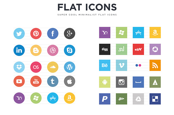 Flat Web Design Icons