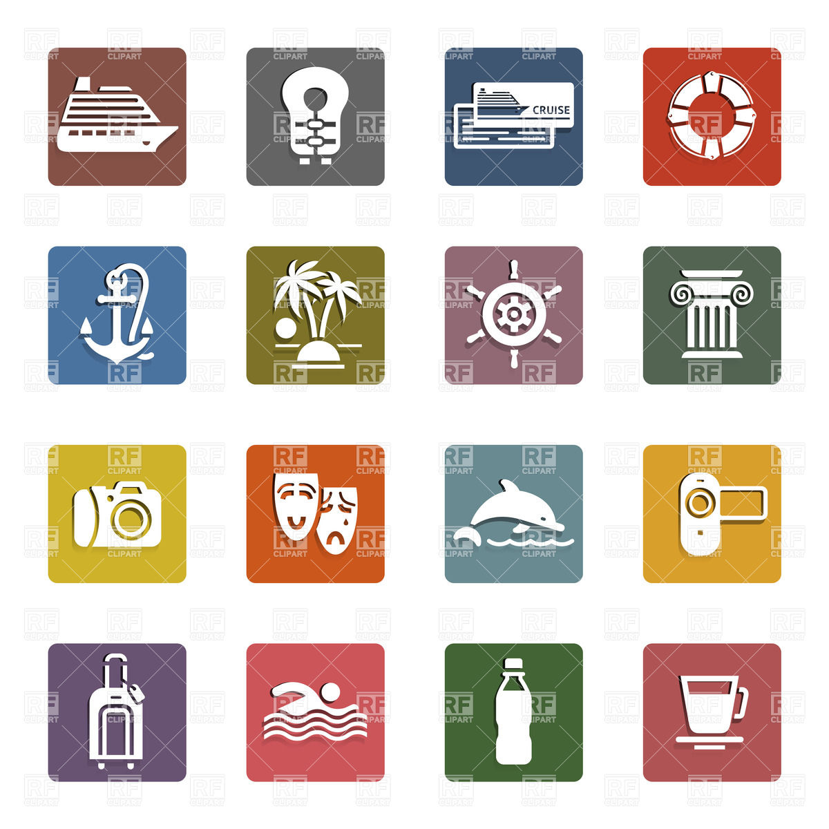 Free Clip Art Travel Icons