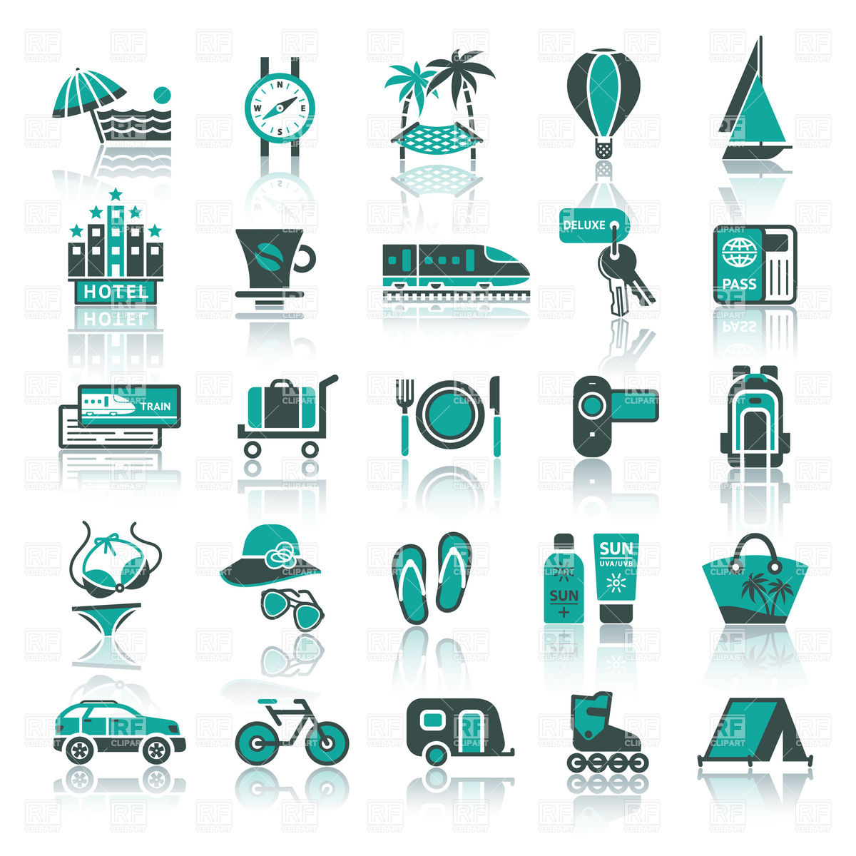 Free Clip Art Travel Icons