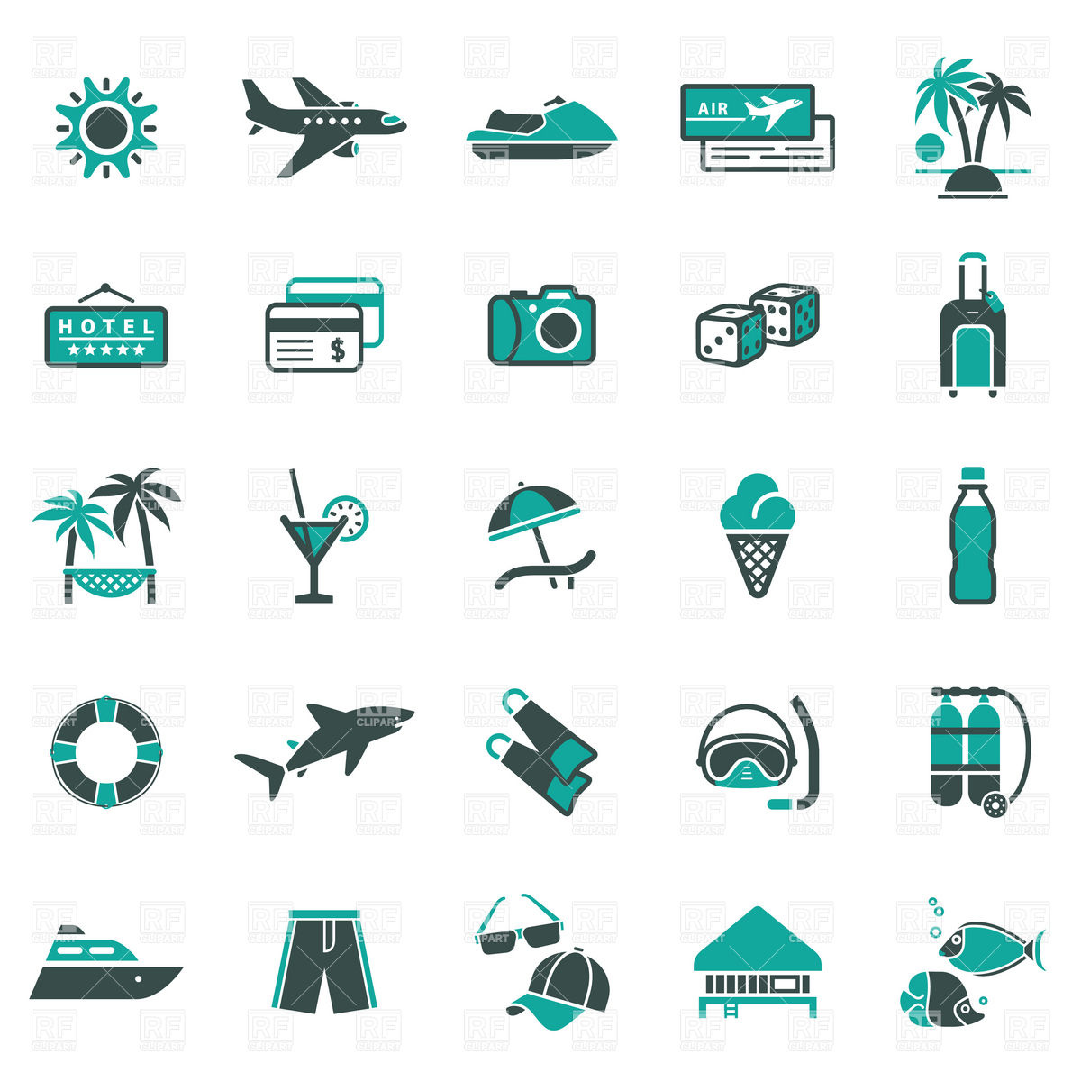 Free Clip Art Travel Icons