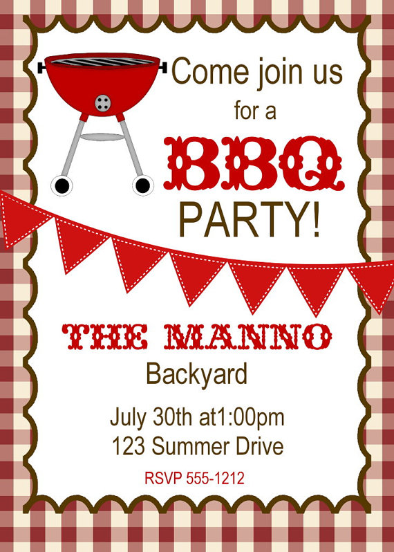 16 Free Printable Cookout Invitations Template Images