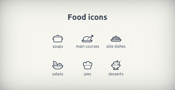 9 PSD Food Icons Images