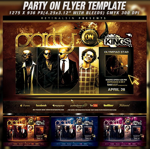 Free Psd Party Flyer Template