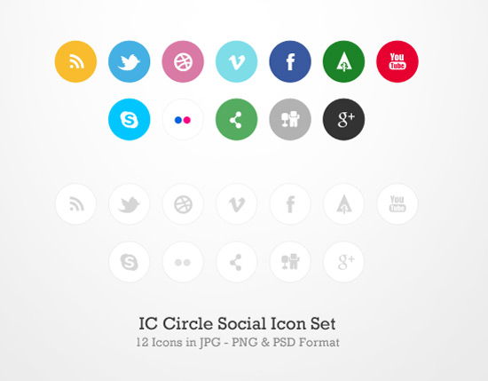 Free Social Media Icons Circle