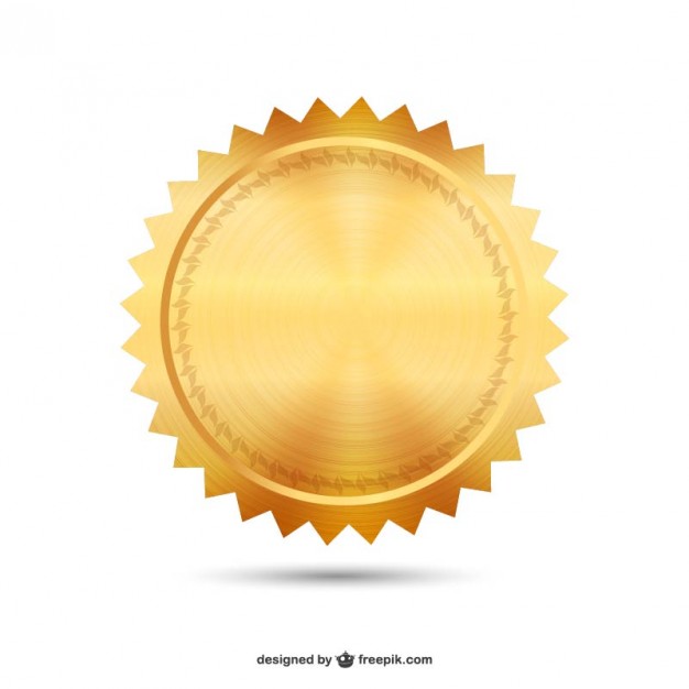 Free Vector Gold Seal