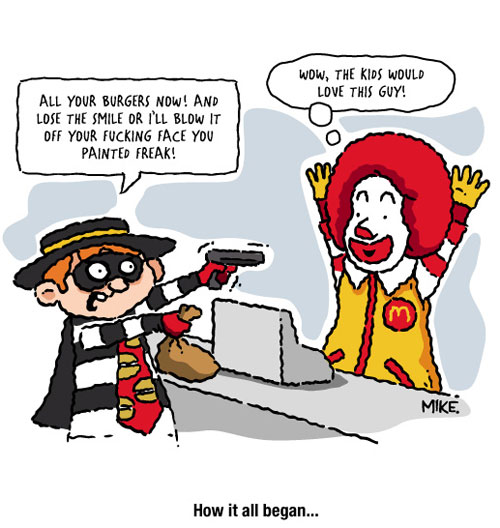 Funny Ronald McDonald Cartoon