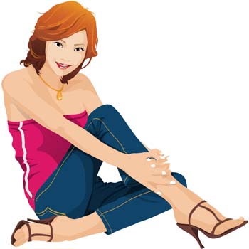 Girls Vector Art Graphics